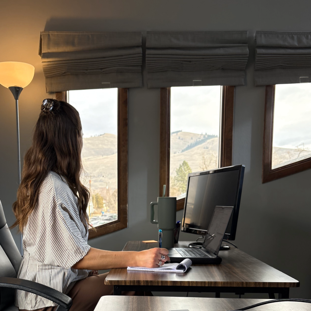 Researching and working as a digital marketing intern.